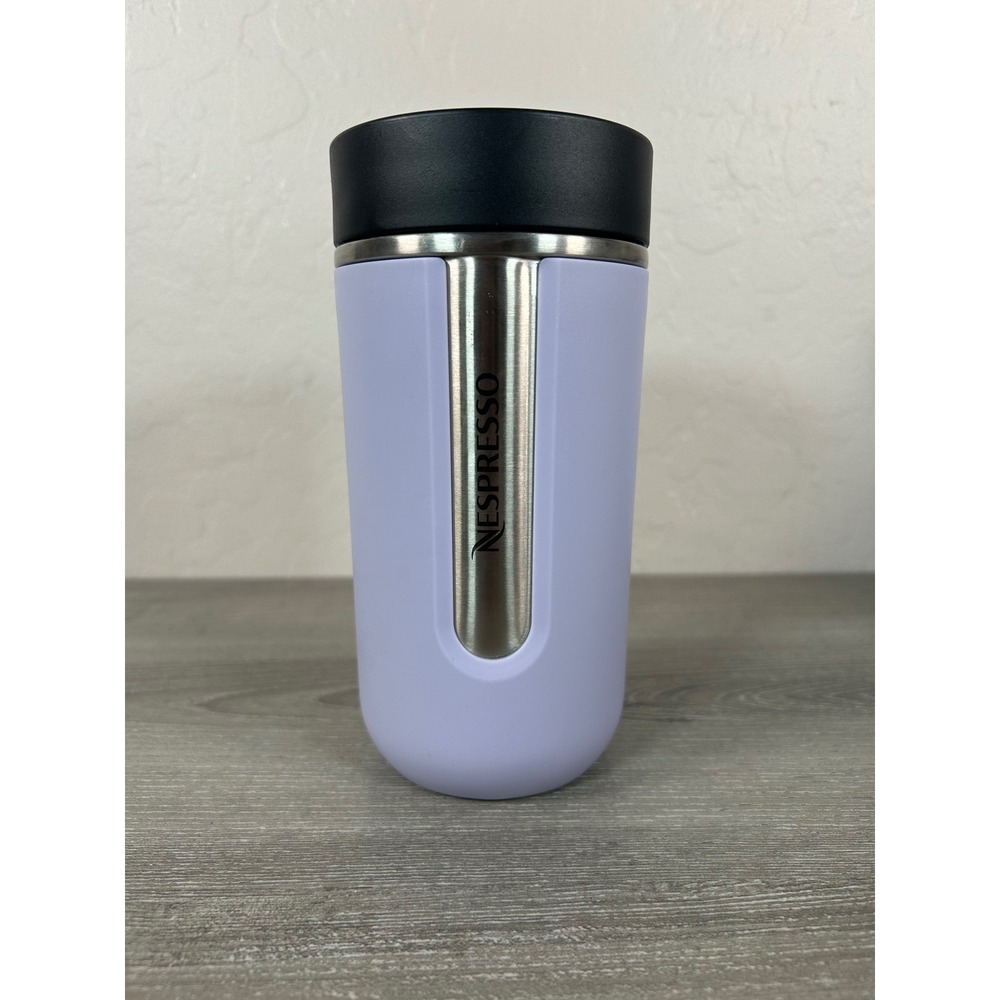 Nespresso Nomad Travel Mug Cup 13.5 oz Lavender Stainless Steel hot/cold Limited